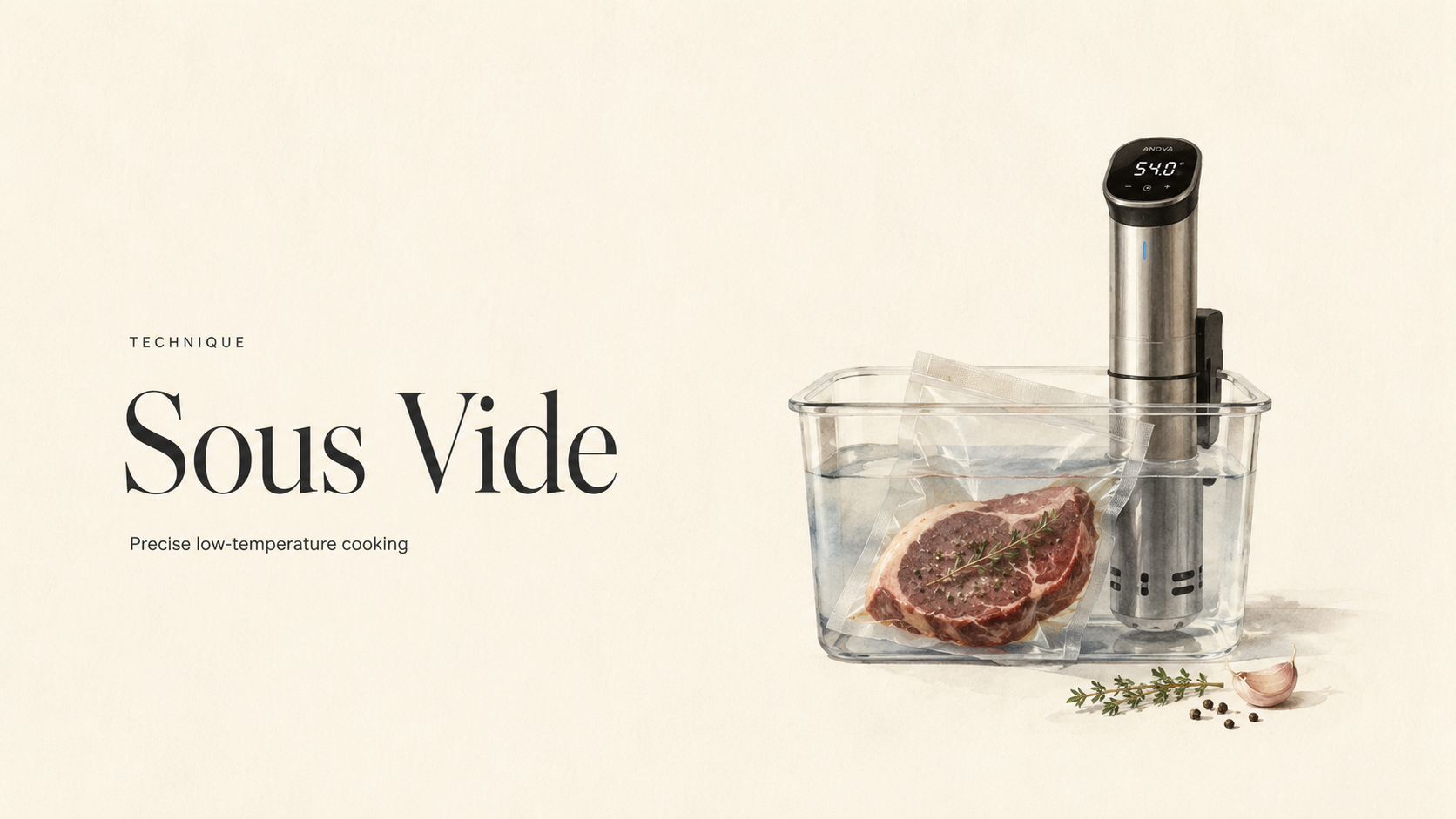 Sous vide hemma – jämnare resultat med full kontroll