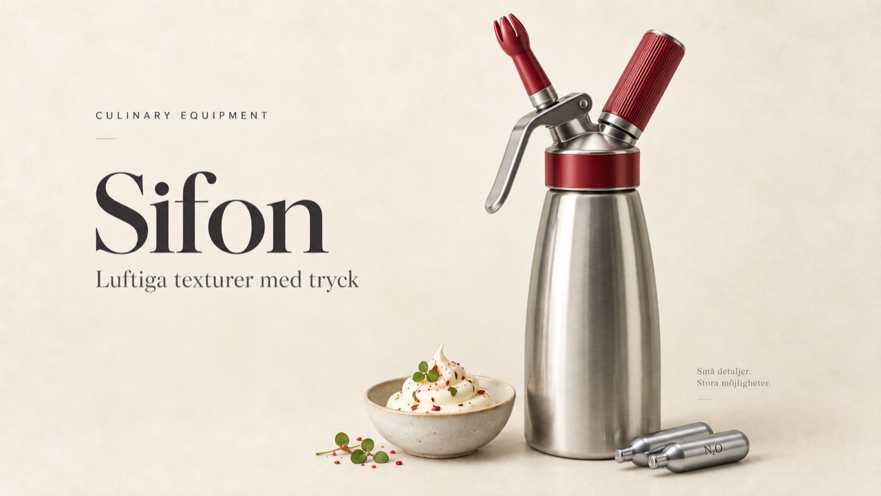 Sifon hemma – luftiga skum, såser och grädde med precision