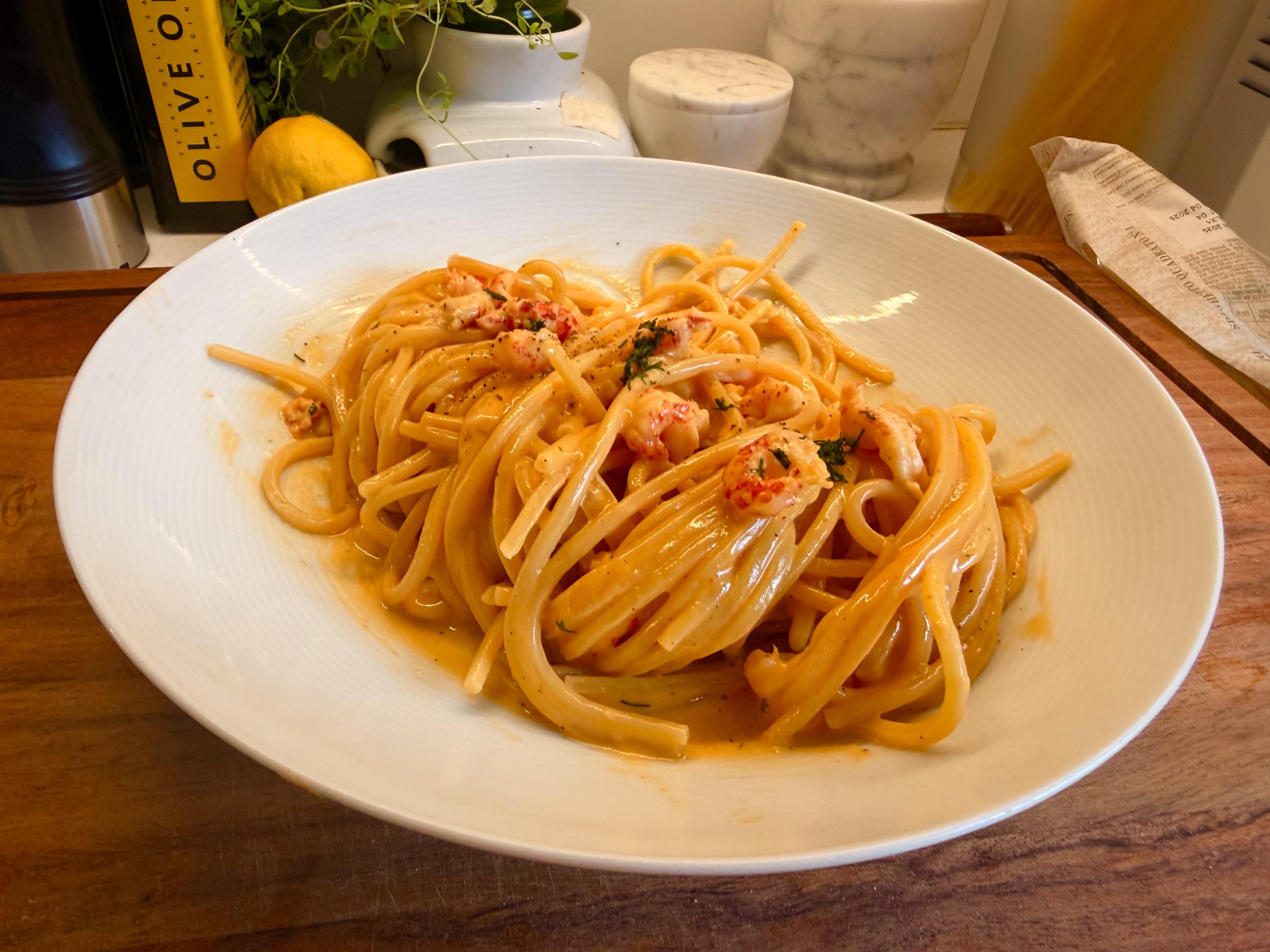 Kräftpasta på riktigt 🦞🍝