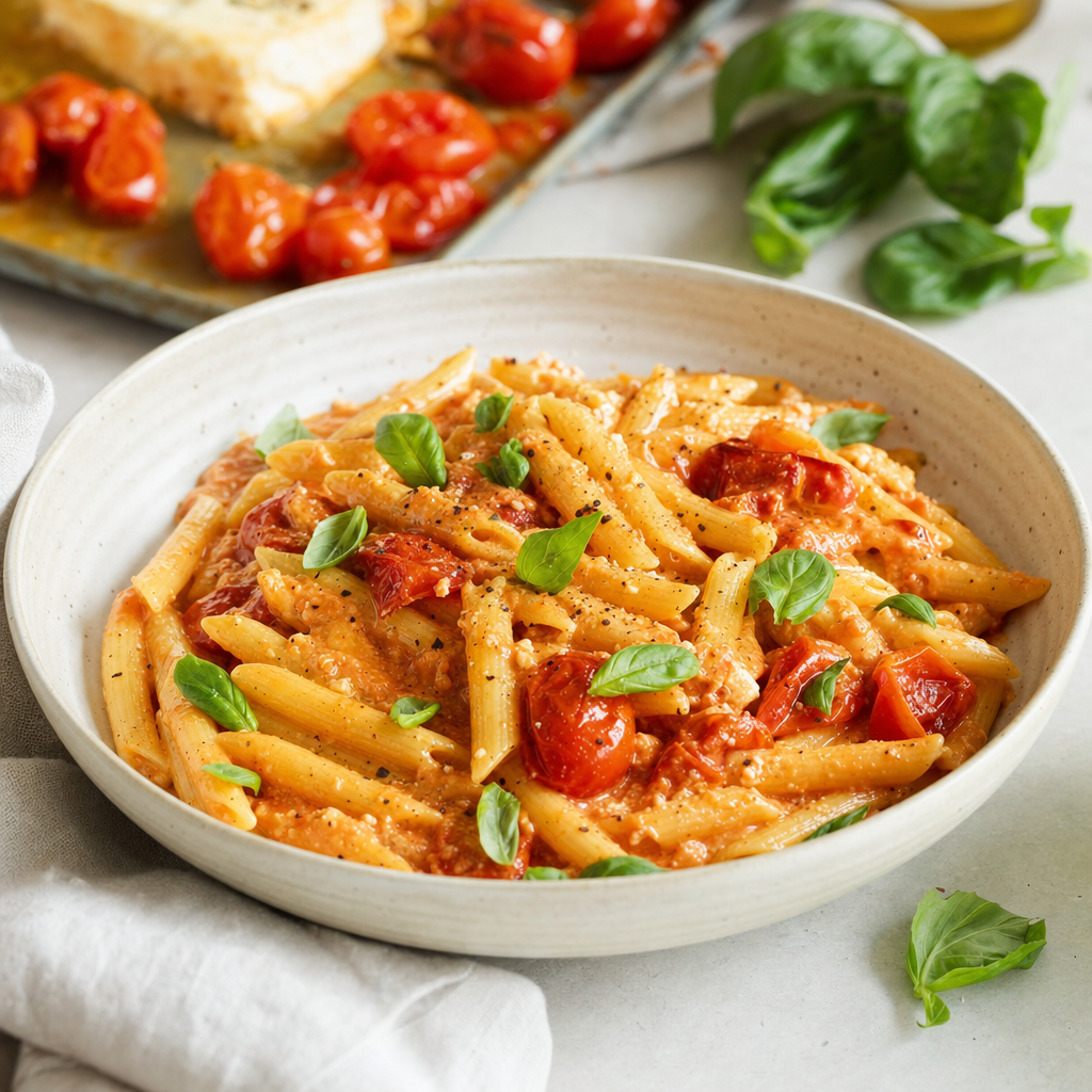 Fetaost- och tomatpasta